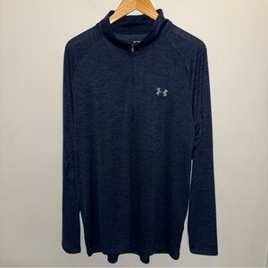 Under Armour HeatGear Blue Quarter-Zip Pullover Men’s Size XXL